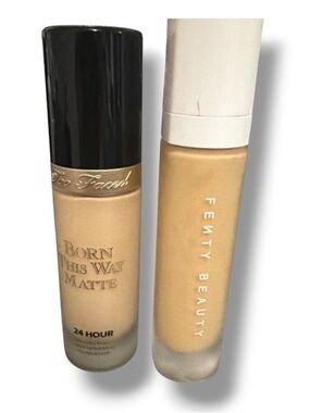Too Faced Born This Way Matte + Fenty Beauty Pro Filt’r Soft Foundation Makeup